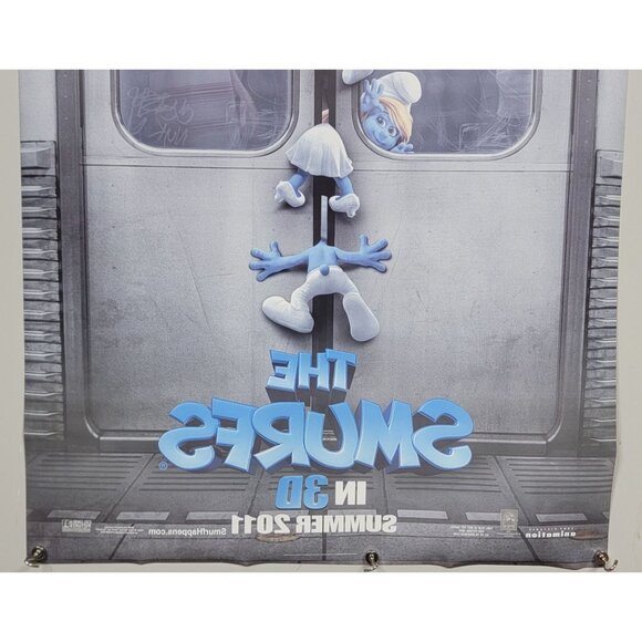 THE SMURFS Movie Poster Double Sided Original 27x40 - Picture 8 of 9